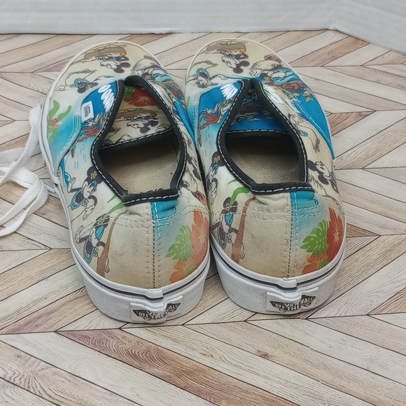 Vans Disney Aloha Mickey Minnie Hawaii Shoes BEACH GOOFY Luau M 7.5 W 9.0 - Picture 4 of 8